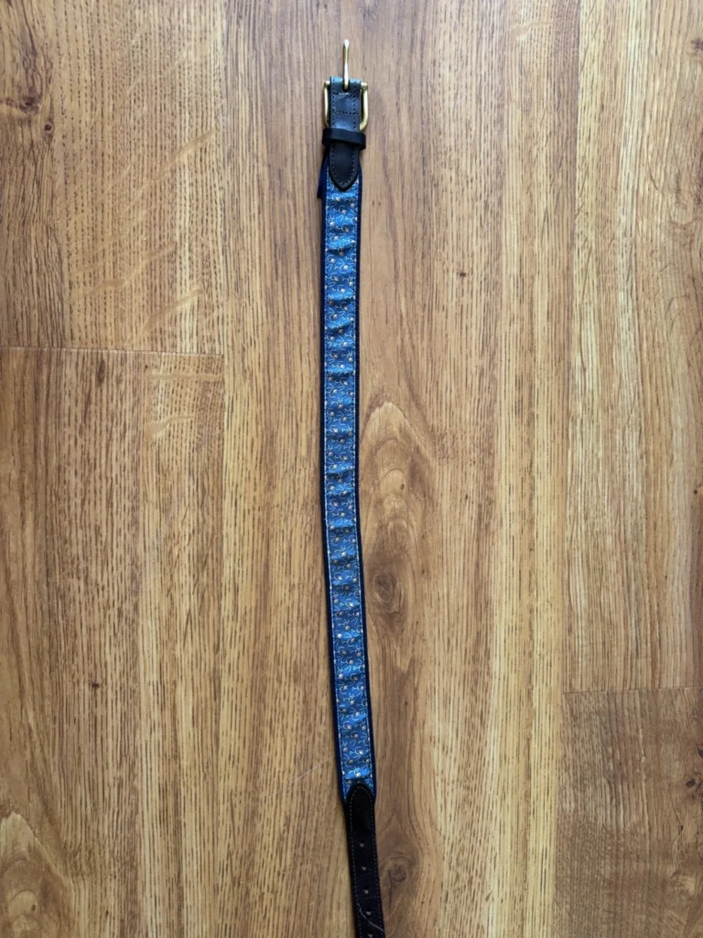 Vineyard Vines Blue Patterned boys Belt football
